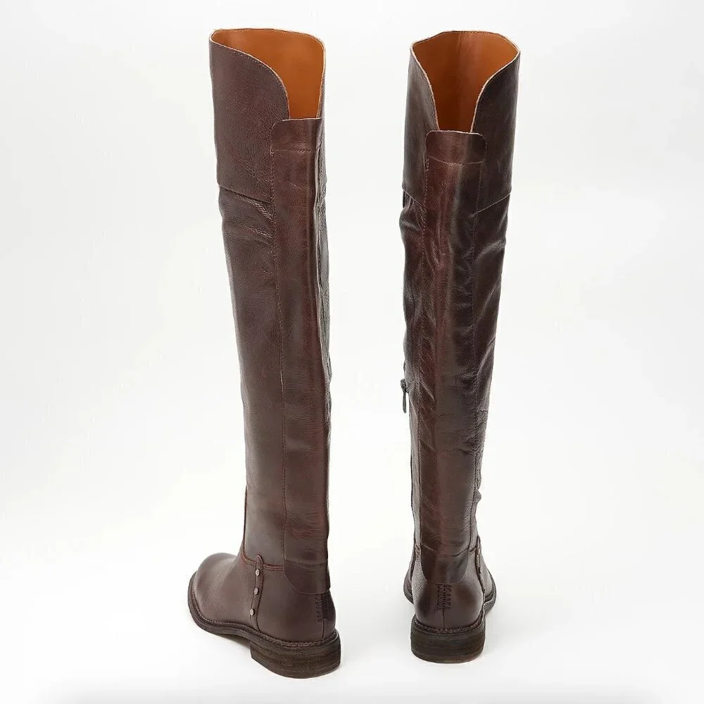Franco Sarto Leather Over the Knee Boots Haleen (WIDE)
